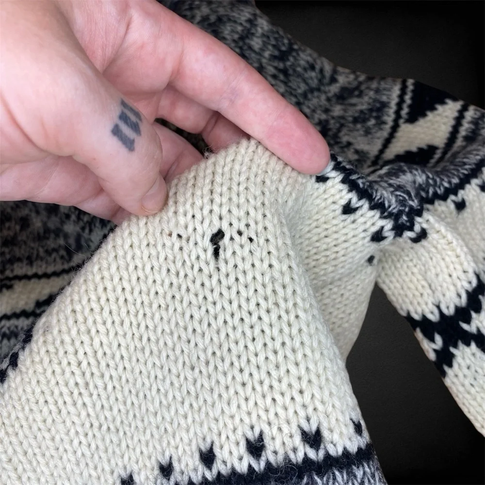 TNA Grey Lambswool Zip Up Sweater - Picture 6 of 9